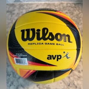 Wilson volleyball game  deflated New ball yellow
